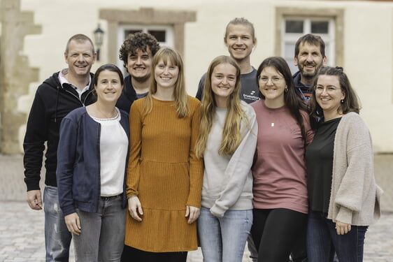 Von links nach rechts: Holger Herbster, Janina Stober, Mike Nöckel, Sonja Braun, Emely Fuderer, Jan-Lukas Vollrath, Lea Seipel, Felix Kappler, Pauline Petri